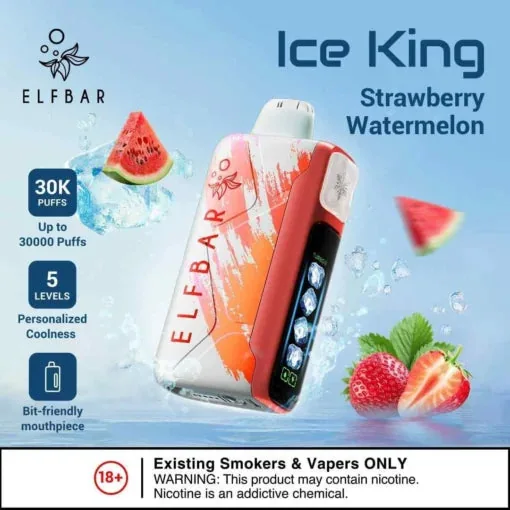 Elf Bar Ice King – Strawberry Watermelon – 30K 30000 Puffs